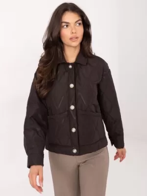 Dámská bunda RUE PARIS IT-KR-FL9626.77 DARK BROWN