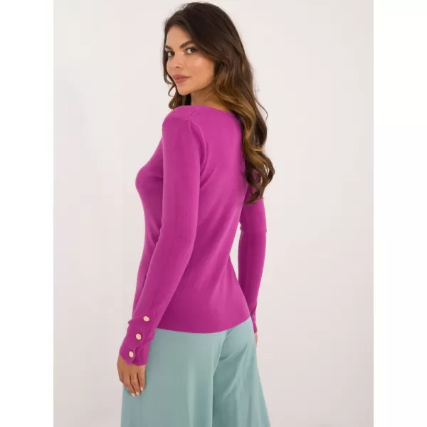  Dámský svetr WOOL FASHION ITALIA AT-SW-2334.49 DARK PURPLE 