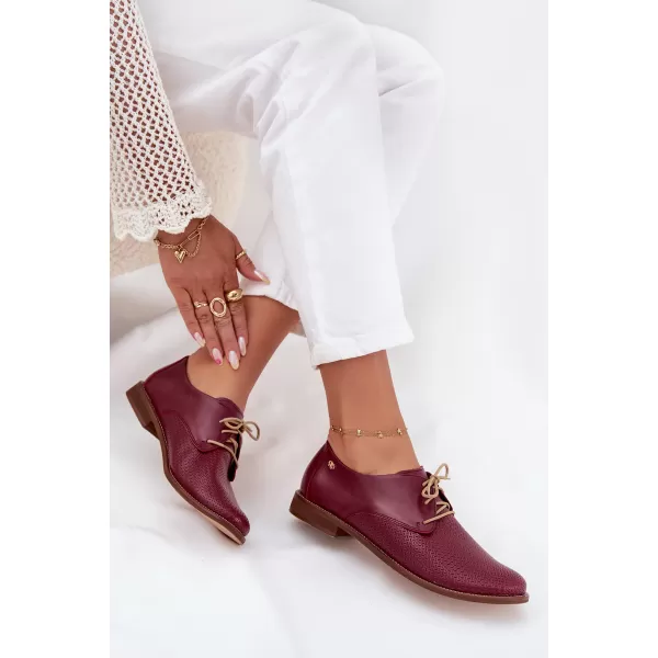  Dámské polobotky ZAZOO 4238/CHIARETTO/M RED 