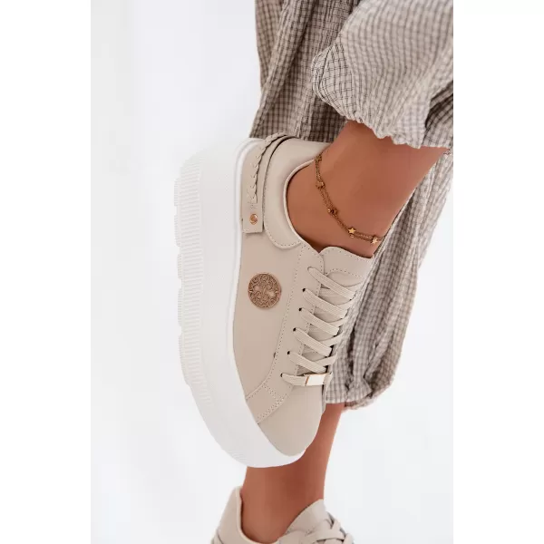  Dámské tenisky D&A LR61-7095 BEIGE 