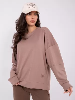 Dámská mikina RUE PARIS RV-BL-A1063.96 DARK BEIGE