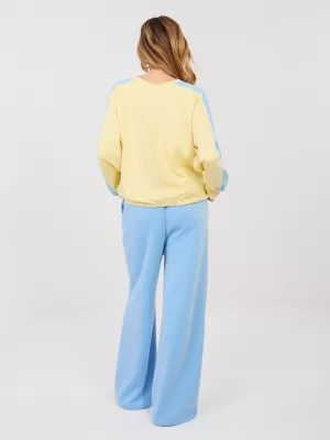 Dámská tepláková souprava RUE PARIS IT-KMPL-22227.85 BLUE