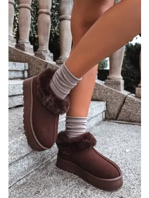 Dámské sněhule BIG STAR SHOES UU274203 BROWN/BEIGE SHADOWS