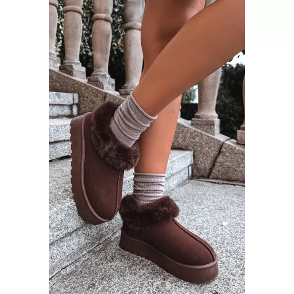  Dámské sněhule BIG STAR SHOES UU274203 BROWN/BEIGE SHADOWS 