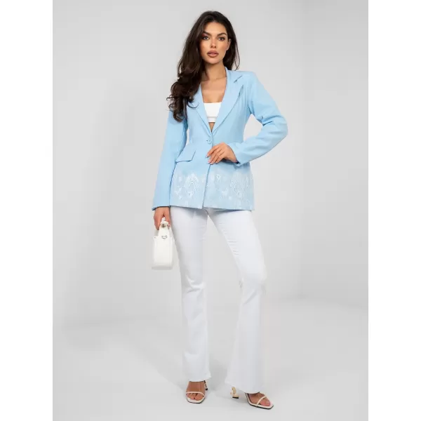  Dámská bunda FACTORY PRICE IT-MA-60128.01 LIGHT BLUE 