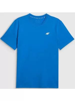 Pánské triko 4F 4FWMM00TTSHM3341 BLUE