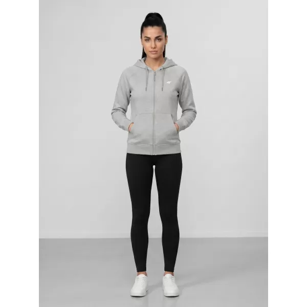  Dámská mikina 4F 4FWMM00TSWSF2535 COLD LIGHT GREY MELANGE 