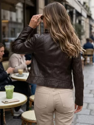 Dámská bunda DSTREET HNĚDÁ