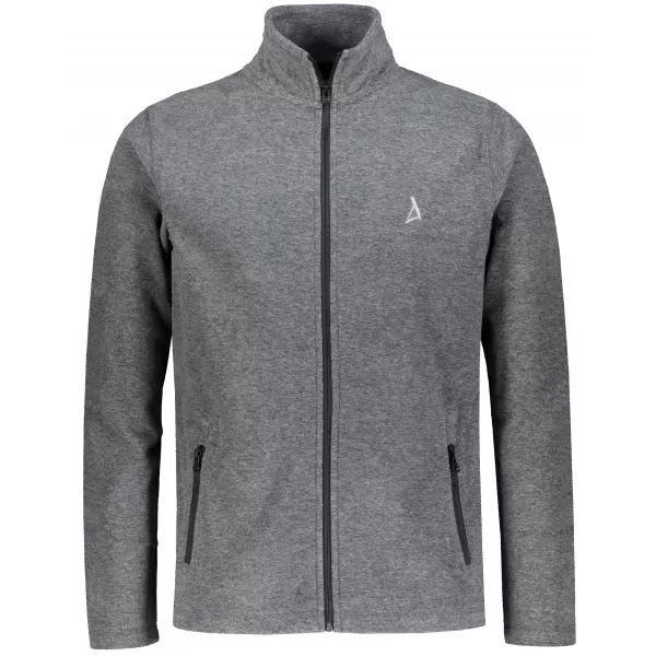 Pánská fleece mikina ALTISPORT ALM002852 ČERNÝ MELÍR 