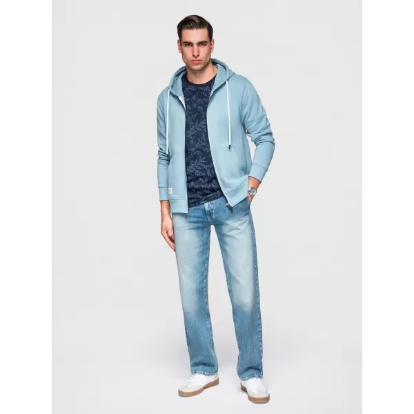  Pánská mikina OMBRE OM-SSBZ-0272 BLUE 