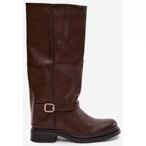  Dámské kozačky BOTO 5858 BROWN 