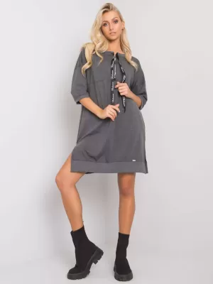Dámské šaty RELEVANCE RV-SK-6273.47P DARK GREY