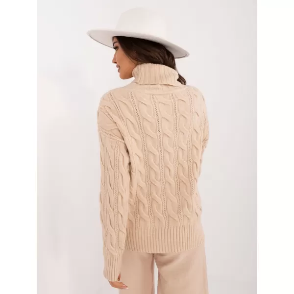  Dámský svetr WOOL FASHION ITALIA AT-SW-23445.00 BEIGE 