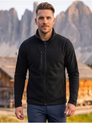 Pánská micro fleece mikina MALFINI FACTOR 852 ČERNÁ