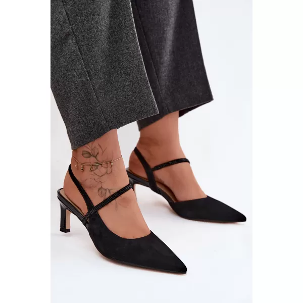  Dámské sandály D&A CR61-3048 BLACK 