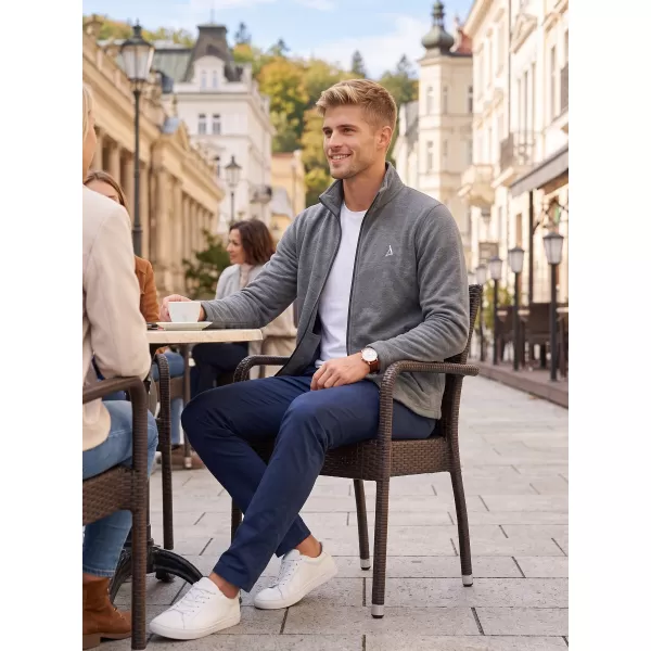  Pánská fleece mikina ALTISPORT ALM002852 ČERNÝ MELÍR 