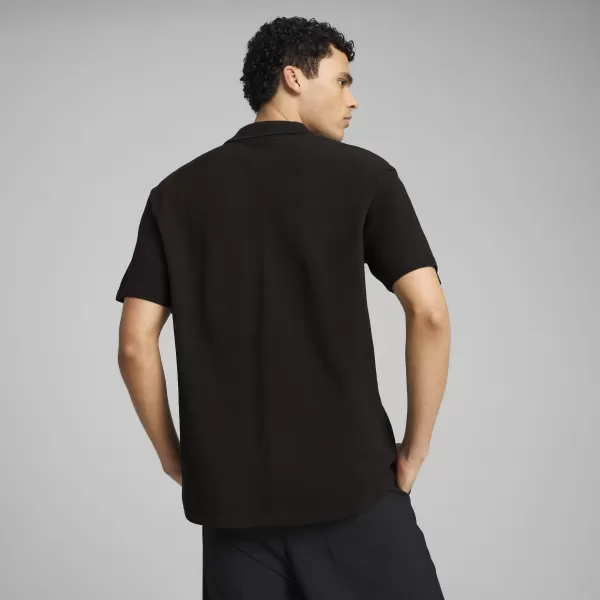  Pánské triko s límečkem PUMA WARDROBE ESS PIQUE RELAXED POLO 62965701 PUMA BLACK 