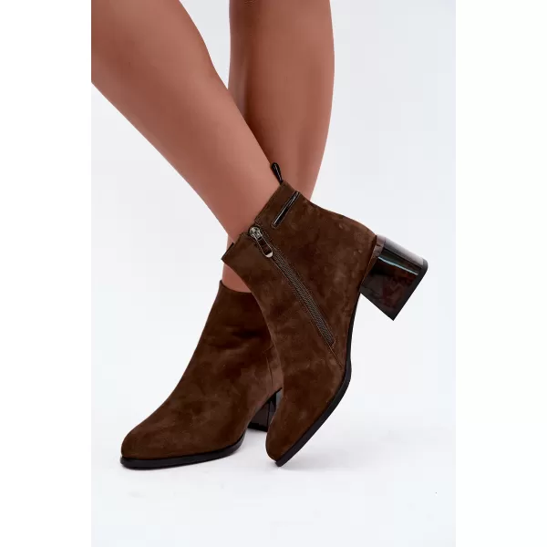  Dámské kotníkové boty BOTO 26BT24-398 COFFEE 