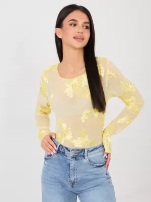Dámská halenka ITALY MODA IT-BZ-22125.60 BRIGHT YELLOW