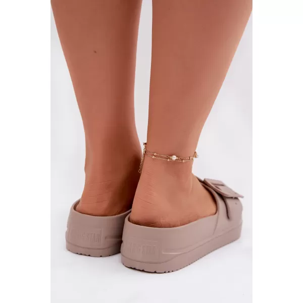  Dámské pantofle BIG STAR SHOES TT274A079 BEIGE 