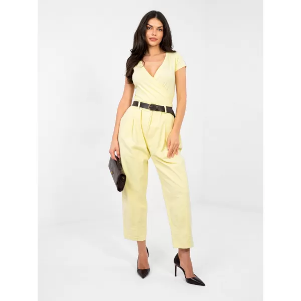 Dámské kalhoty ITALY MODA MI-SP-2690.00 BRIGHT YELLOW 