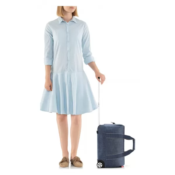  Cestovní taška na kolečkách REISENTHEL ALLROUNDER TROLLEY HERRINGBONE DARK BLUE 