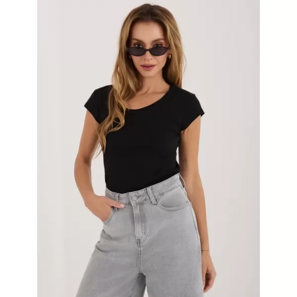  Dámské tričko RUE PARIS RV-TS-A1360.02P BLACK 