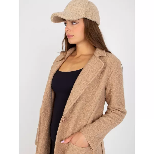  Dámský kabát OCH BELLA TW-PL-BI-5220.63 BEIGE 