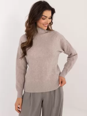 Dámský svetr WOOL FASHION ITALIA AT-SW-2339.54 BEIGE