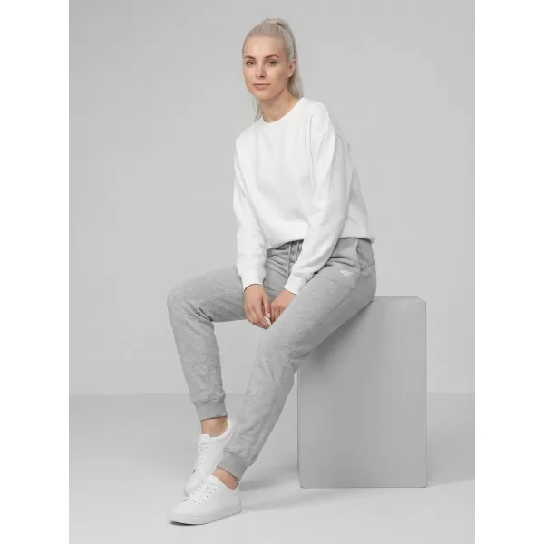  Dámské kalhoty 4F 4FWMM00TTROF1659 COLD LIGHT GREY MELANGE 