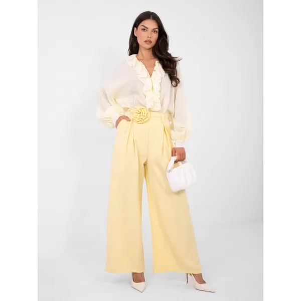 Dámské kalhoty RUE PARIS IT-SP-FL8569-1.06 BRIGHT YELLOW 