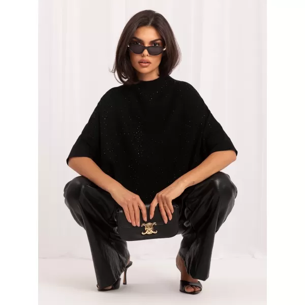  Dámský svetr ITALY MODA IR-SW-BWC6617.75 BLACK 