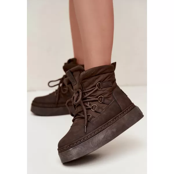  Dámské boty BIG STAR SHOES UU274191 BROWN/BEIGE 
