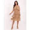 Dámské šaty OCH BELLA TW-SK-BI-2120.69 CAMEL