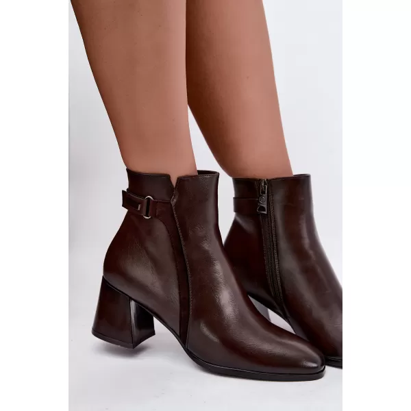  Dámské kotníkové boty VINCEZA 58660 BROWN 