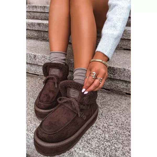  Dámské boty BIG STAR SHOES UU274214 BROWN/BEIGE SHADOWS 