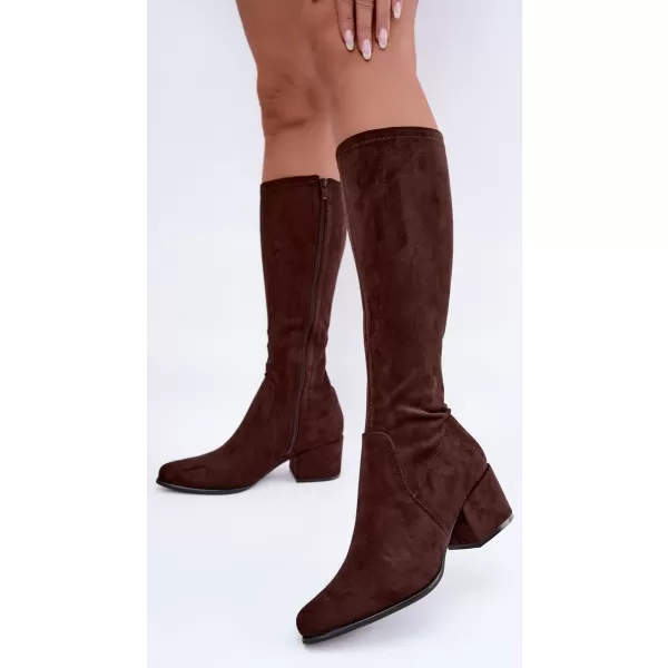  Dámské kozačky SERGIO LEONE KZ212 CHOCOLATE 