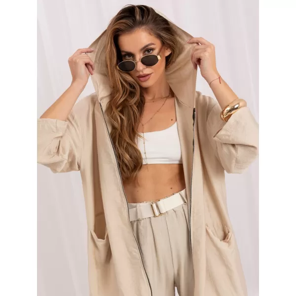  Dámská mikina RUE PARIS IT-BL-10362.24 BEIGE 