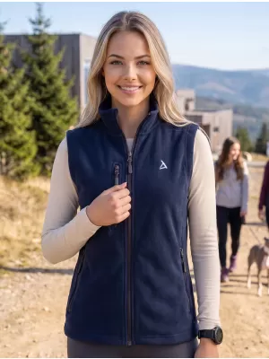 Dámská fleece vesta ALTISPORT ALW002525 NÁMOŘNÍ MODRÁ