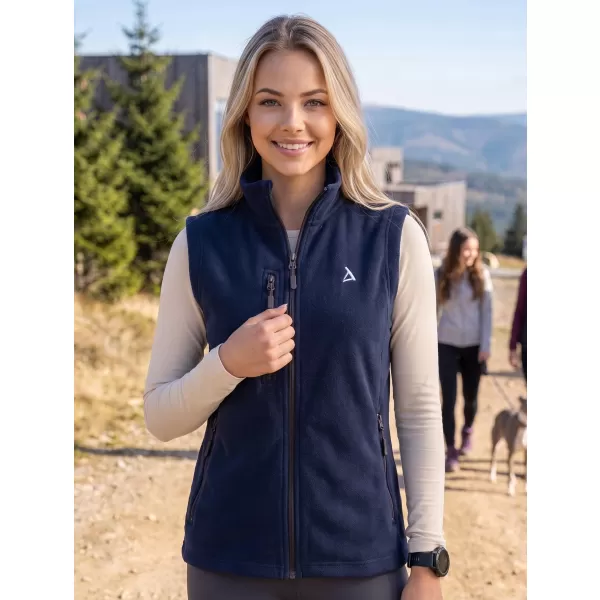  Dámská fleece vesta ALTISPORT ALW002525 NÁMOŘNÍ MODRÁ 