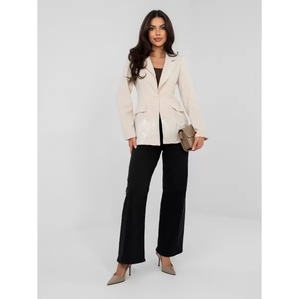  Dámská bunda FACTORY PRICE IT-MA-60128.01 LIGHT BEIGE 