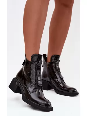 Dámské kotníkové boty BOTO 25BT04-9345 BLACK