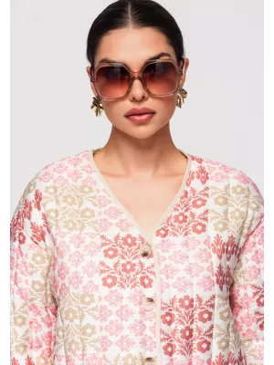 Dámská bunda LARICA OW-JALP-0126 ROSE/BEIGE