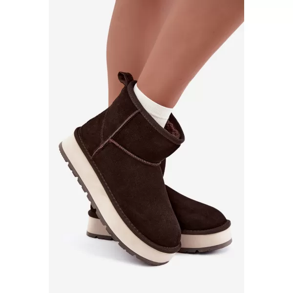  Dámské boty BIG STAR SHOES UU274693 BROWN/BEIGE 