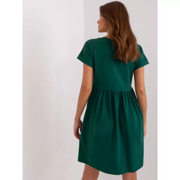  Dámské šaty RUE PARIS RV-SK-5672.03P DARK GREEN 