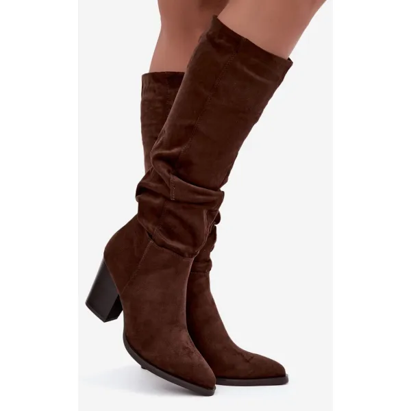  Dámské kozačky BOTO 6557 BROWN 