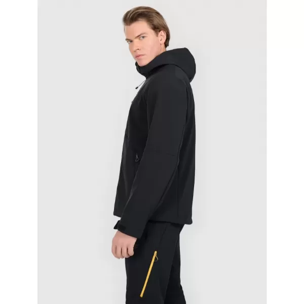  Pánská softshellová bunda 4F 4FRAW25TSOFM506 DEEP BLACK 