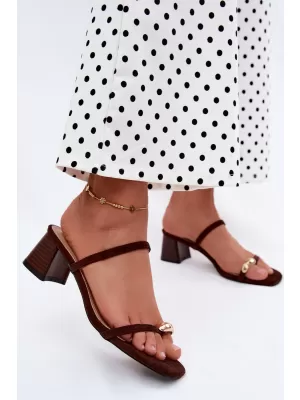 Dámské pantofle BOTO 22-391 BROWN
