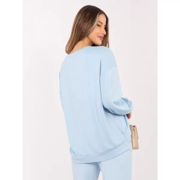  Dámská mikina RUE PARIS RV-BL-A1218.11P LIGHT BLUE 