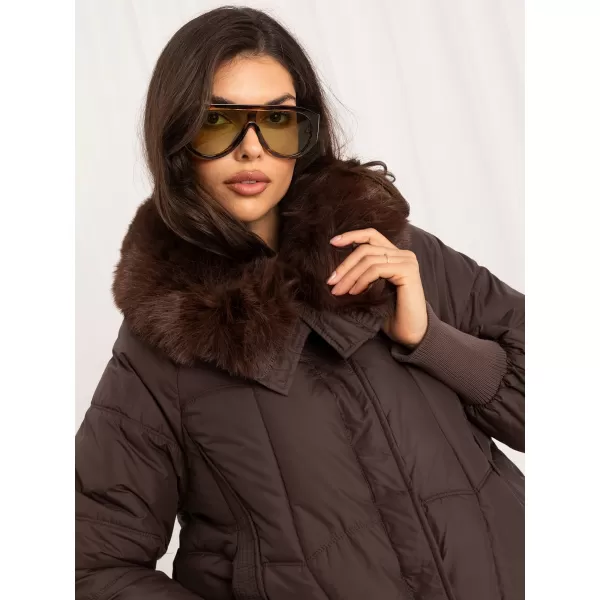  Dámská bunda FACTORY PRICE MBM-KR-2601.96P BROWN 